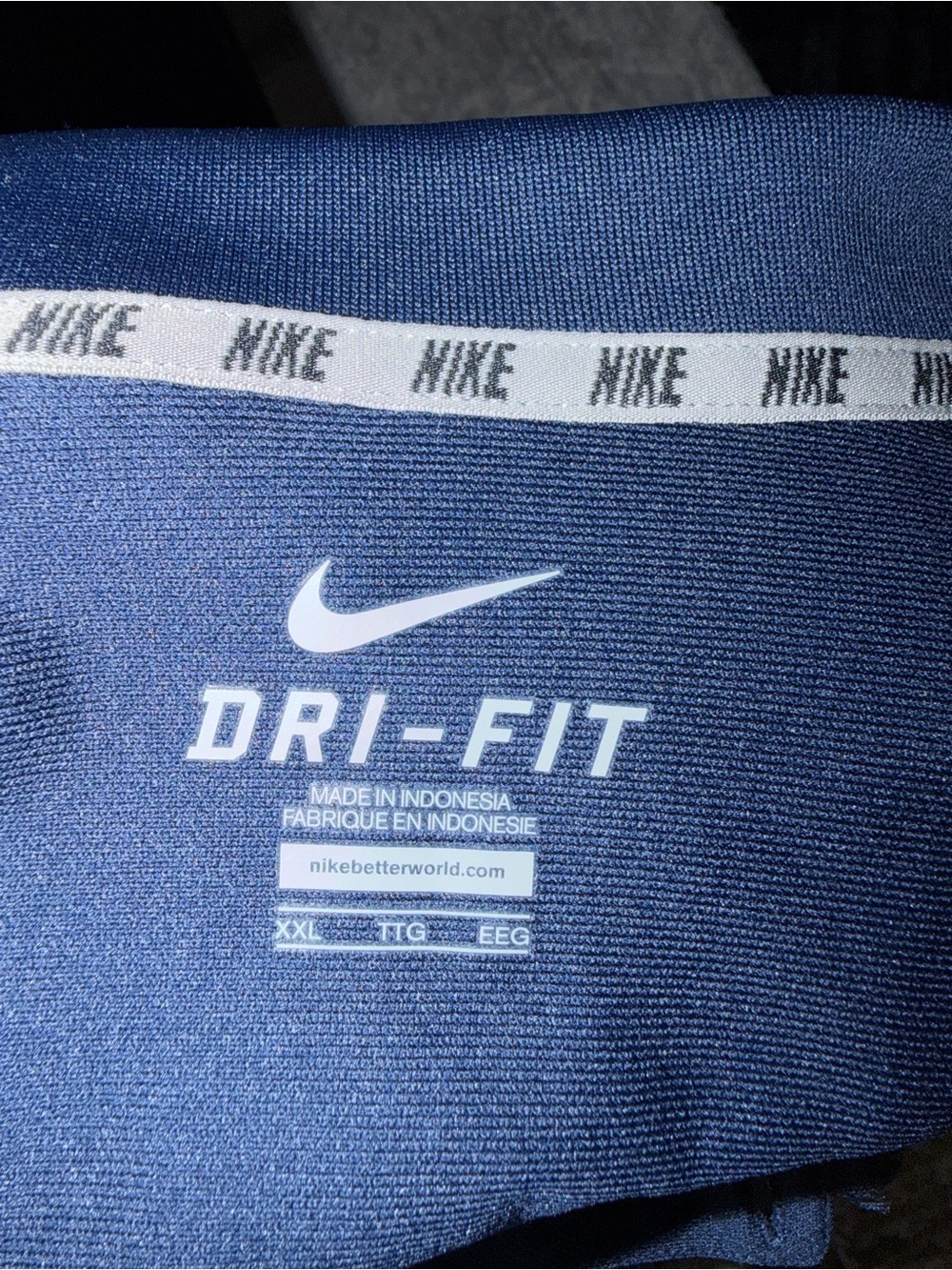 Nike Dri-FIT Pitt Panthers Navy Gold Polo Shirt XXL - Picture 5 of 5
